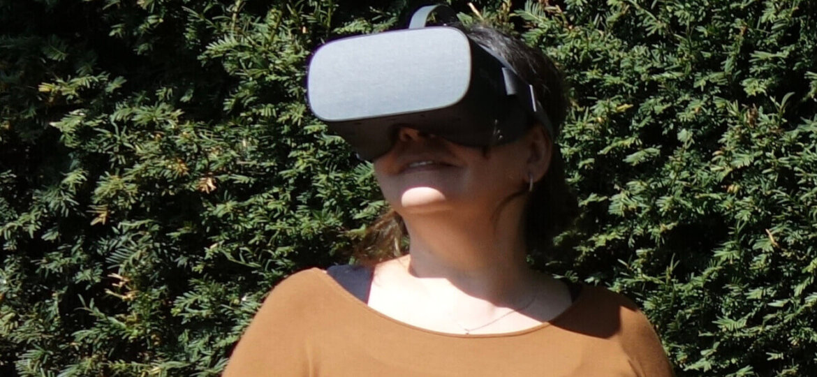 Woman in Virtual Reality Headset